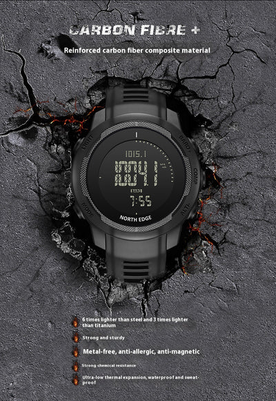 Reloj Deportivo de Fibra de Carbono para Senderismo y Natación - Image 12