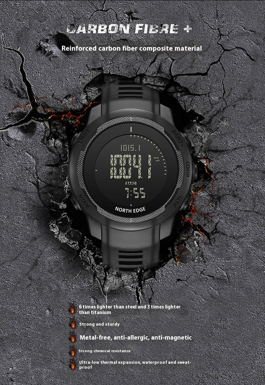 Reloj Deportivo de Fibra de Carbono para Senderismo y Natación - Image 12