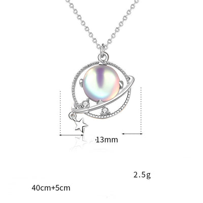 Collar de Plata Esterlina 925 Planeta de Sueños para Mujer - Image 6