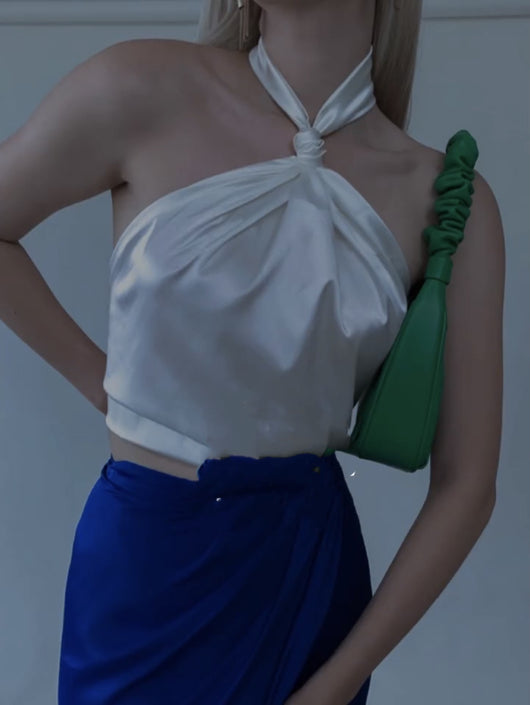 Falda Larga Azul Klein Diseño Minimalista y Elegante - Image 2