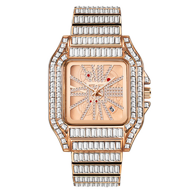 Reloj de Cuarzo Hip Hop con Diamantes Completos y Carátula Grande para Hombre - Image 13