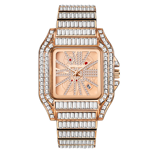 Reloj de Cuarzo Hip Hop con Diamantes Completos y Carátula Grande para Hombre - Image 13