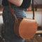 Bolsa Bandolera Retro de Cuero Vacuno Curtido Natural para Personalizar