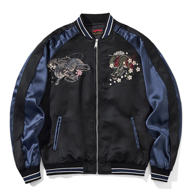 Chaqueta Suelta Estilo Chino con Bordados en Poliéster para Hombre - Image 3