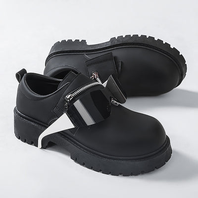Zapatos Casuales de Plataforma en Cuero para Hombre - Image 3