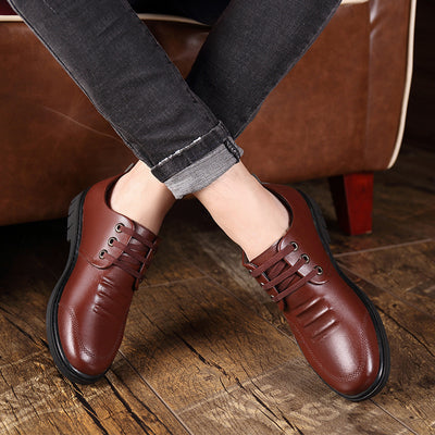 Zapatos Formales de Cuero para Hombre - Elegancia Transpirable para Negocios - Image 3