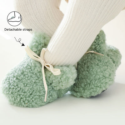 Zapatillas Cálidas para Bebé con Calcetines Antideslizantes - Diseño Conejito Suela Suave