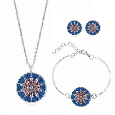 Collar Mandala Floral con Piedras Preciosas - Image 12