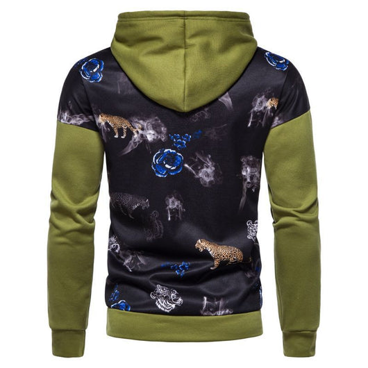 Sudadera Hoodie Casual para Hombre con Estampado Ouma - Image 2