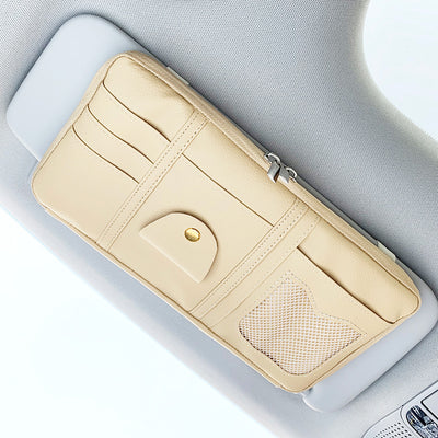 Organizador de Visera para Auto con Funda de Cuero Premium - Image 5