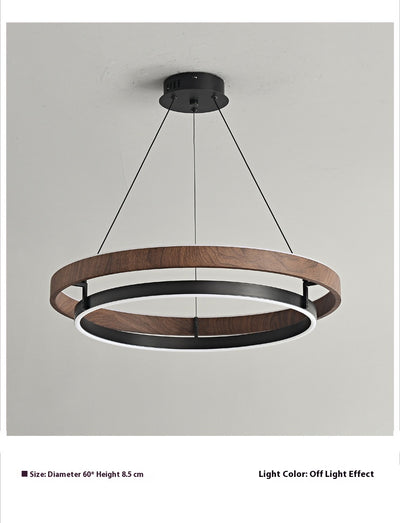 Lámpara de Techo Minimalista Moderna con Acabado Madera Italiana - Image 13