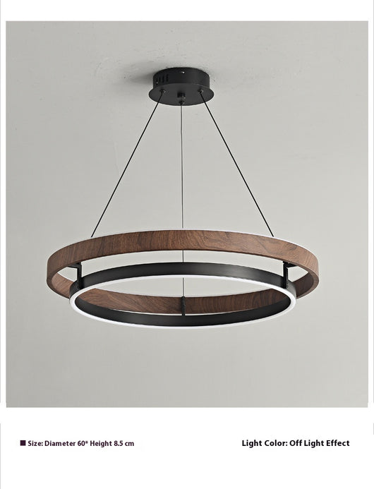 Lámpara de Techo Minimalista Moderna con Acabado Madera Italiana - Image 13