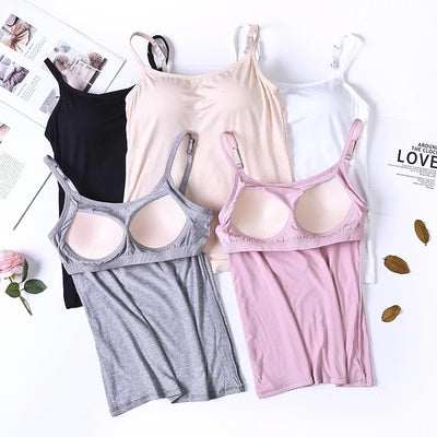 Chaleco Modal Ajustable para Mujer - Top Tubo Interior sin Sostén - Image 3