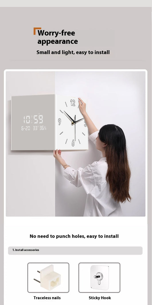 Reloj de Pared Digital Montado para Sala de Estar - Image 13