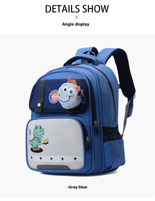 Mochila Escolar Infantil Gran Capacidad con Protección Dorsal Dinosaurio - Image 26