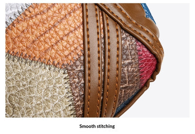 Bolso Bandolera Multicolor con Diseño de Parches Geométricos - Image 33