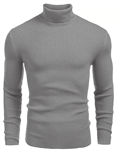 Suéter Slim Fit Cuello Alto para Hombre - Otoño e Invierno - Image 25