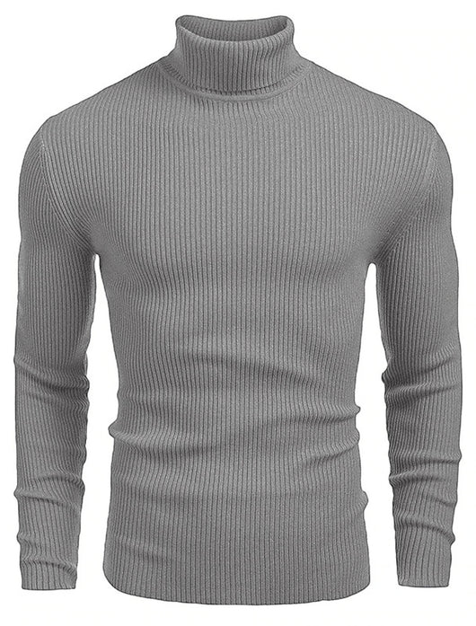 Suéter Slim Fit Cuello Alto para Hombre - Otoño e Invierno - Image 25