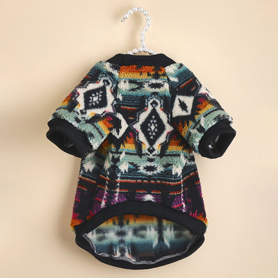 Suéter Étnico Acolchado para Mascotas - Ropa para Perros y Gatos - Image 5