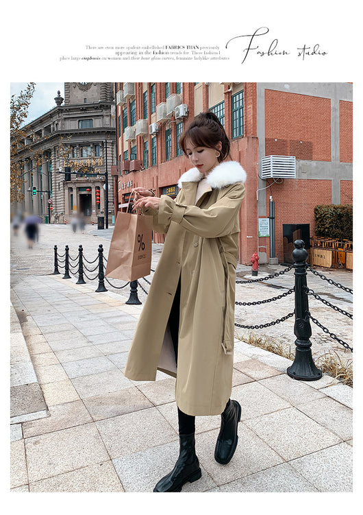 Chaqueta Abrigo Impermeable de Piel de Conejo y Algodón para Mujer - Image 20