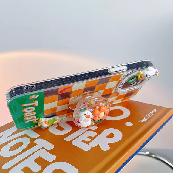 Funda para Teléfono Pato Adorable con Protección Silicona y Cámara Integrada