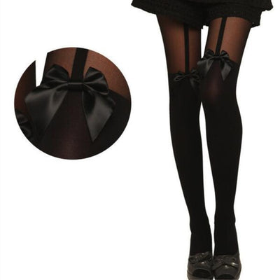 Medias Muslos con Moño Elástico - Diseño Liso y Elegante - Image 11