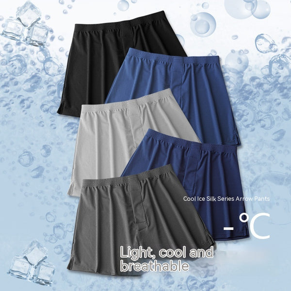 Bóxer Hombre Malla Transpirable Ice Silk Suelta