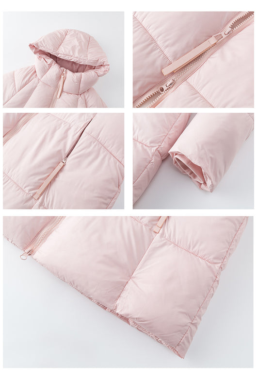 Abrigo de Plumón Suelto Grueso para Mujer - Largo Medio Invierno - Image 19