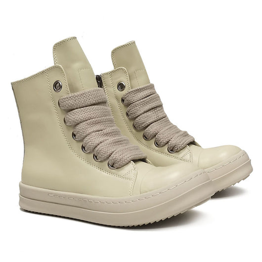 Botas Altas de Cuero Unisex - Sneakers Deportivos para Parejas Tallas Grandes - Image 6