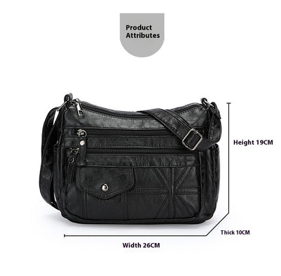 Bolso Bandolera de Cuero PU con Múltiples Compartimentos - Gran Capacidad - Image 6
