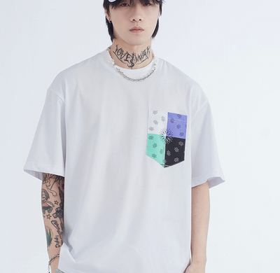Camiseta Estampada Suelta de Manga Corta para Hombre - Image 5