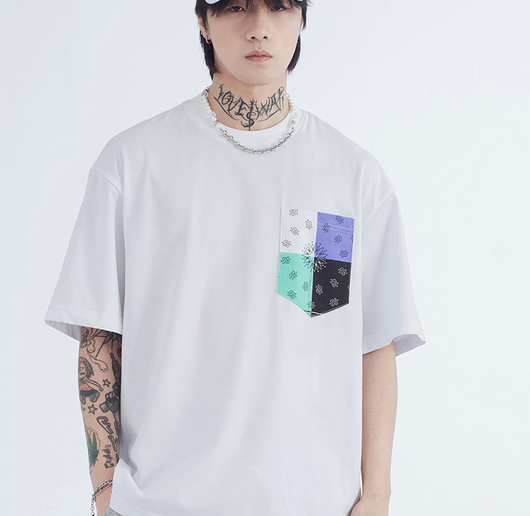 Camiseta Estampada Suelta de Manga Corta para Hombre - Image 5