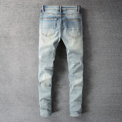 Jeans de Hombre con Rotos en las Rodillas - Estilo Urbano Moderno