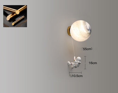 Lámpara de Pared Infantil Temática Astronauta - Luz LED para Dormitorio Infantil - Image 6