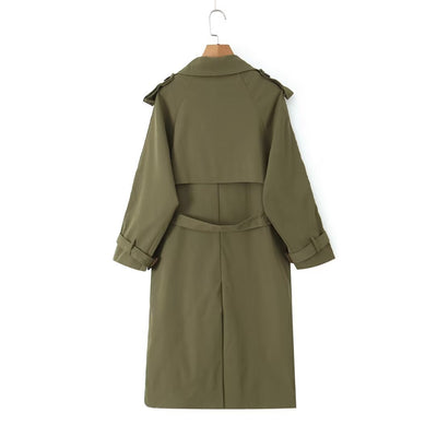 Abrigo Trench Casual Largo para Mujer - Image 19