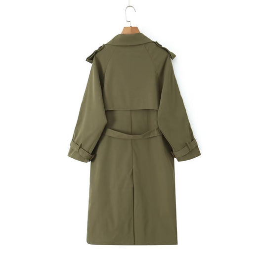 Abrigo Trench Casual Largo para Mujer - Image 19