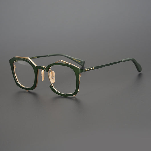 Lentes de Marco Irregular Artesanal con Opción de Graduación - Image 3