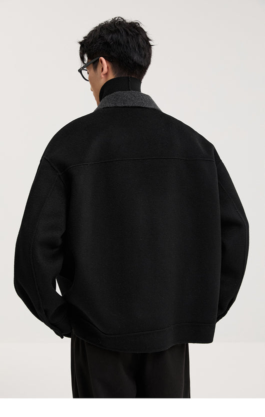 Chaqueta de Lana Doble Faz con Cuello de Lana de Cordero Premium - Image 17