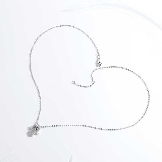 Collar Largo Colgante Geométrico Fátima con Amuleto de Protección - Image 2