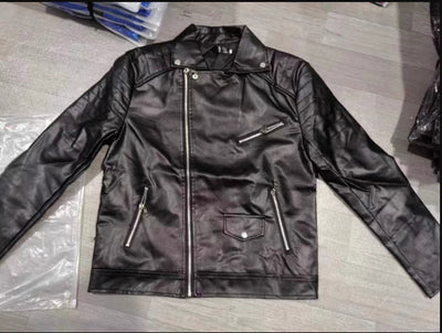 Chaqueta de Cuero PU Punk con Cuello Parado para Hombre - Image 8