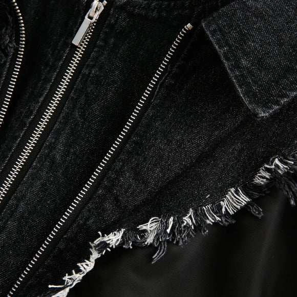 Chamarra Hoodie Retro Americana con Costura Industrial Reforzada