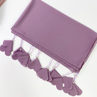 Pañuelo Baotou de Chifón con Estampado de Flores y Perlas para Mujer - Image 15