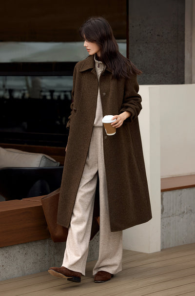 Abrigo Ejecutivo Reversible de Lana Doble Faz con Solapa Elegante - Image 8