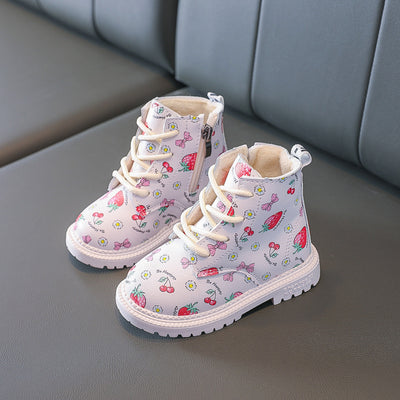 Botas Martin Infantiles Diseño Fresa - Botines Cortos Lindos para Niñas - Image 3