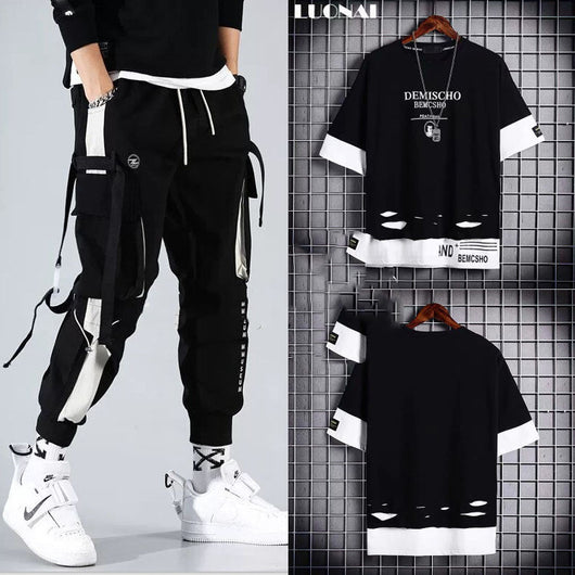 Conjunto Deportivo Hip-hop para Hombre con Capucha - Overol Holgado de Dos Piezas - Image 19