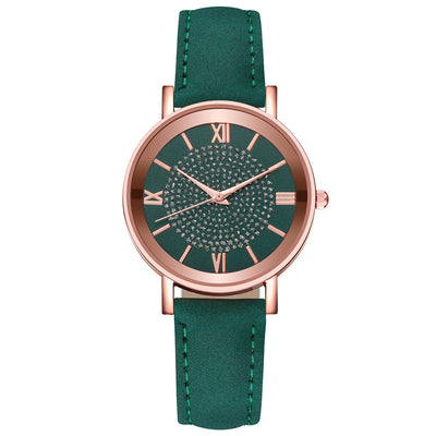 Reloj de Cuarzo para Mujer con Patrón Solar y Escala Romana - Image 11