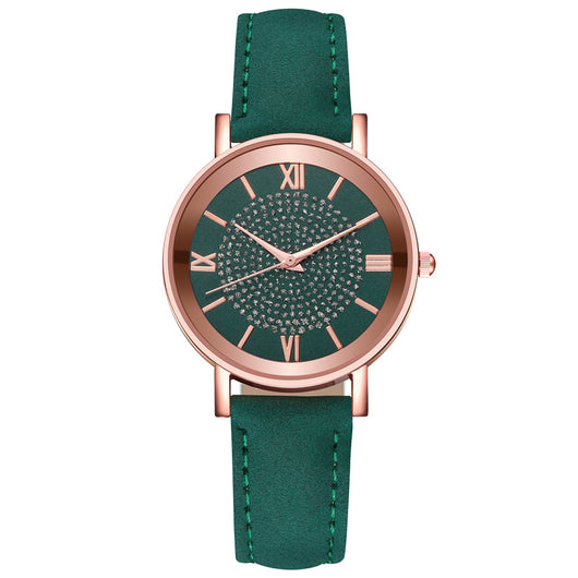 Reloj de Cuarzo para Mujer con Patrón Solar y Escala Romana - Image 11