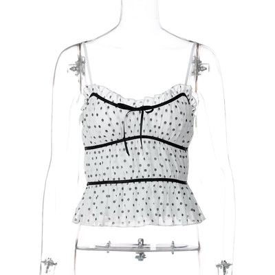 Camiseta de Malla con Lunares - Diseño Sexy Escote Profundo - Image 6