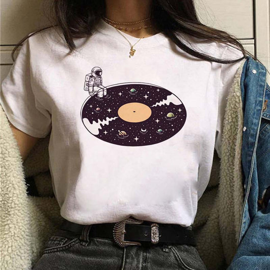 Playera Estampada de Personalidad Creativa para Estudiantes - Image 29