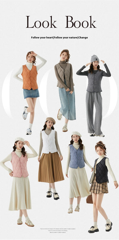 Chaleco Corto de Terciopelo para Otoño e Invierno Mujer - Image 16